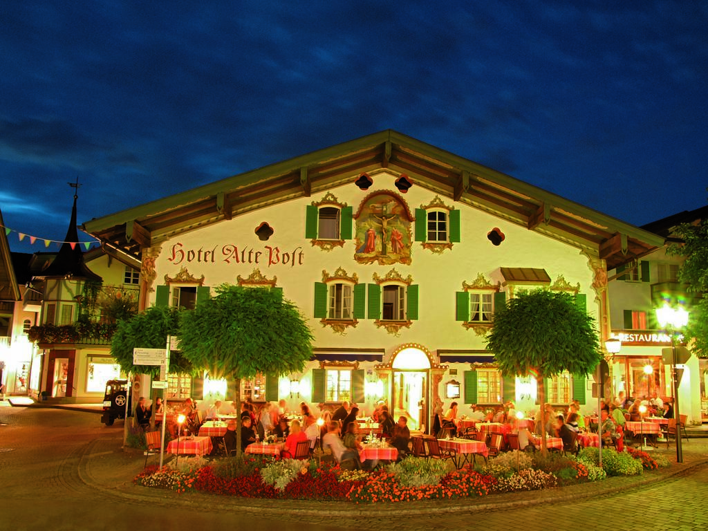 Hotel Alte Post Oberammergau Bagian luar foto