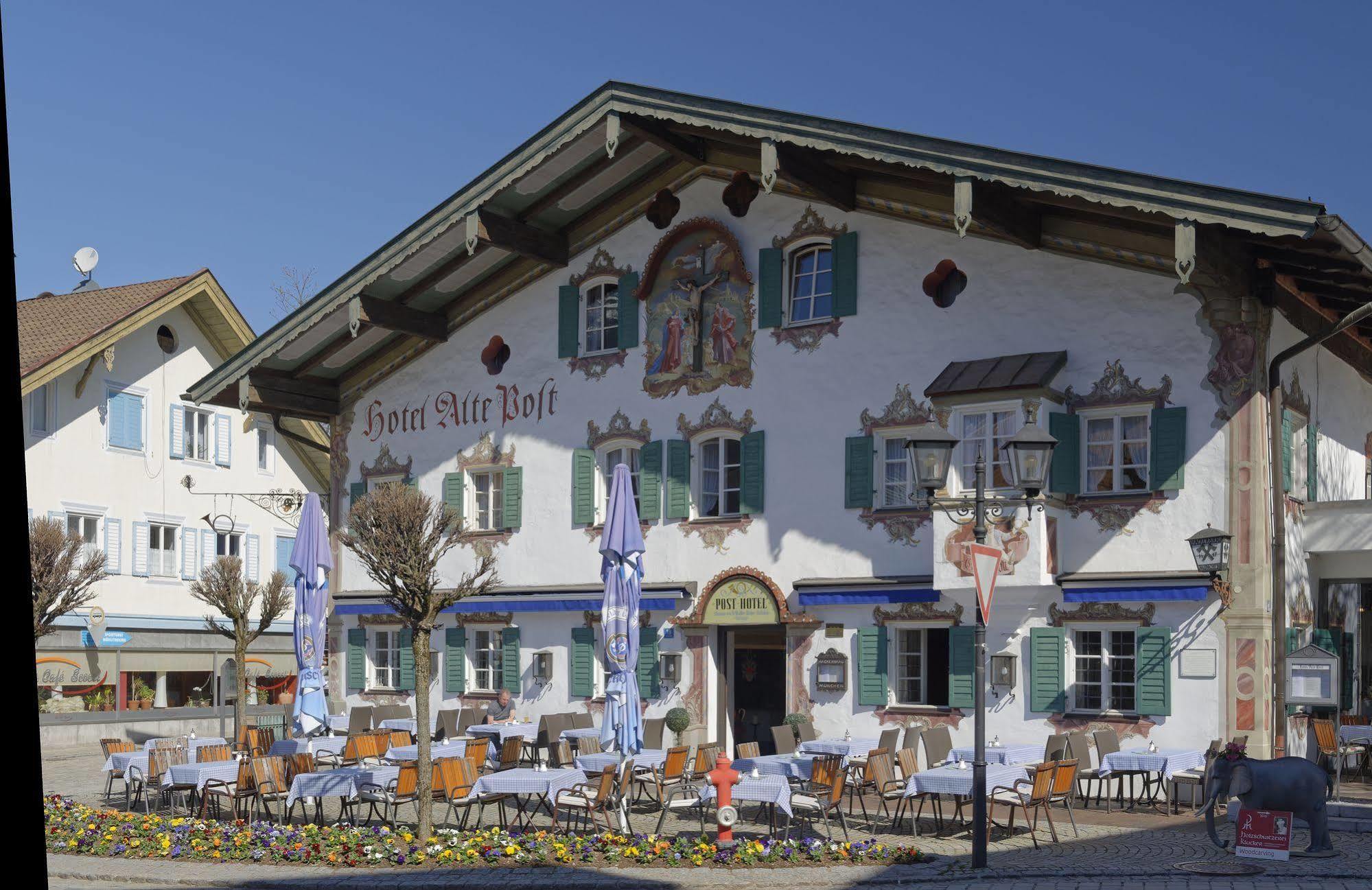 Hotel Alte Post Oberammergau Bagian luar foto